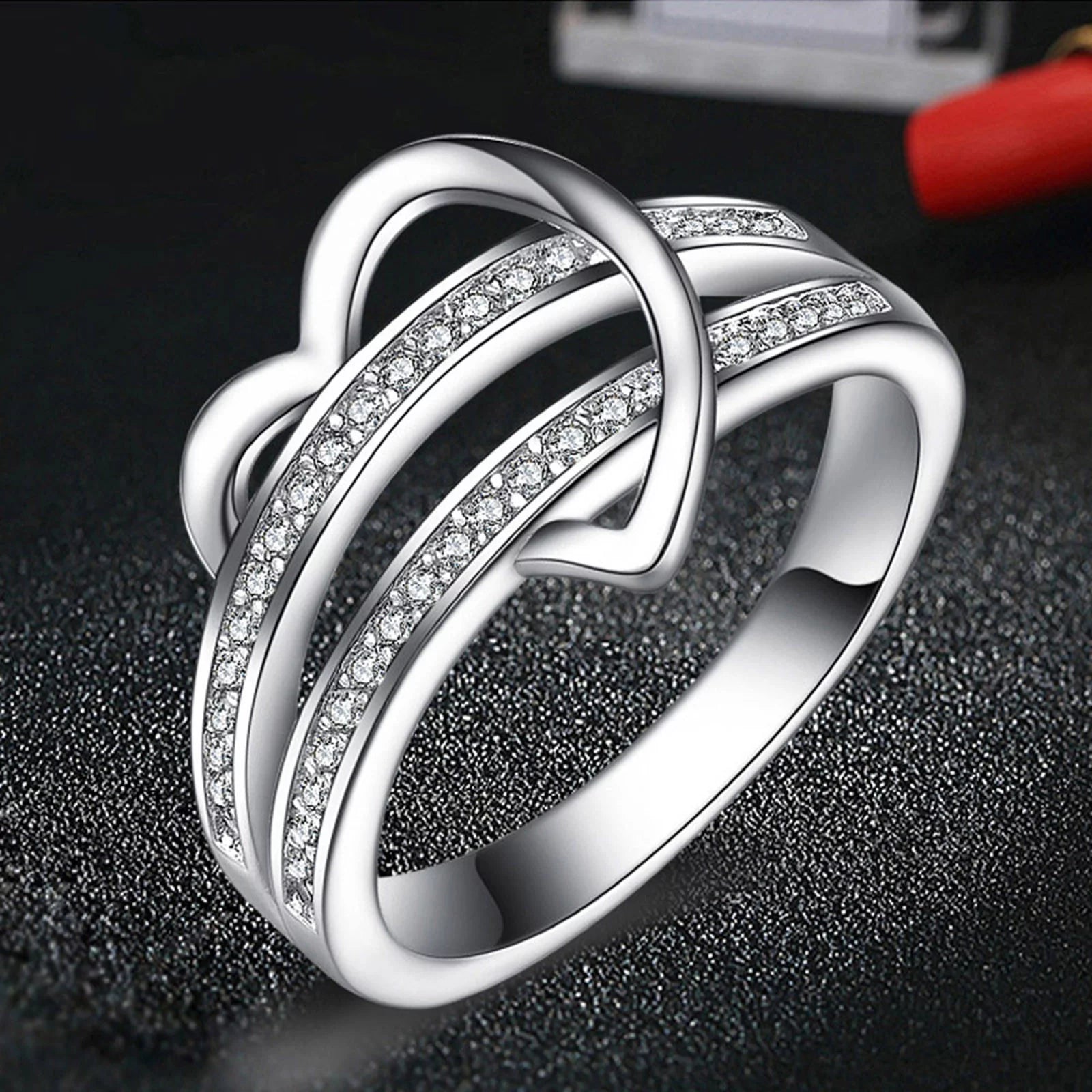 Rings for Women Ladies Fashion Diamond Ring Jewelry Creative Ring Jewelry on Clearance