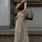 Sequin Female Sexy Maxi Skirt Summer Fashion Glitter High Waist Loose Elegant Club Long Skirt Sparkle Women Long Skirt New